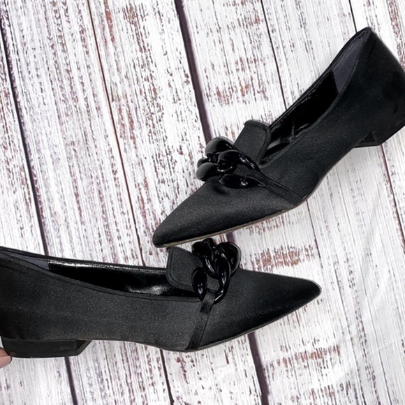 Diana Broussard black chain flats size 36 1/2 - Picture 8 of 8
